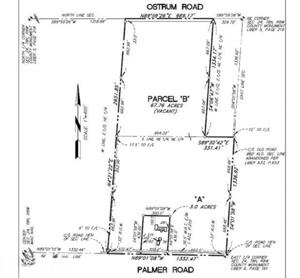 6162 Palmer Road Belding, MI 48809 - Photo 1 of 1 67 ac Palmer Rd VL