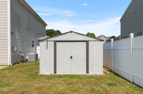 a backyard of a house