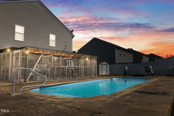 a house view with a garden space
