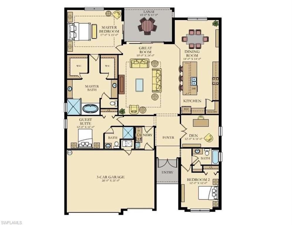 11391 Canopy Loop Fort Myers, FL 33913 - Photo 30 of 43 Home floor plan