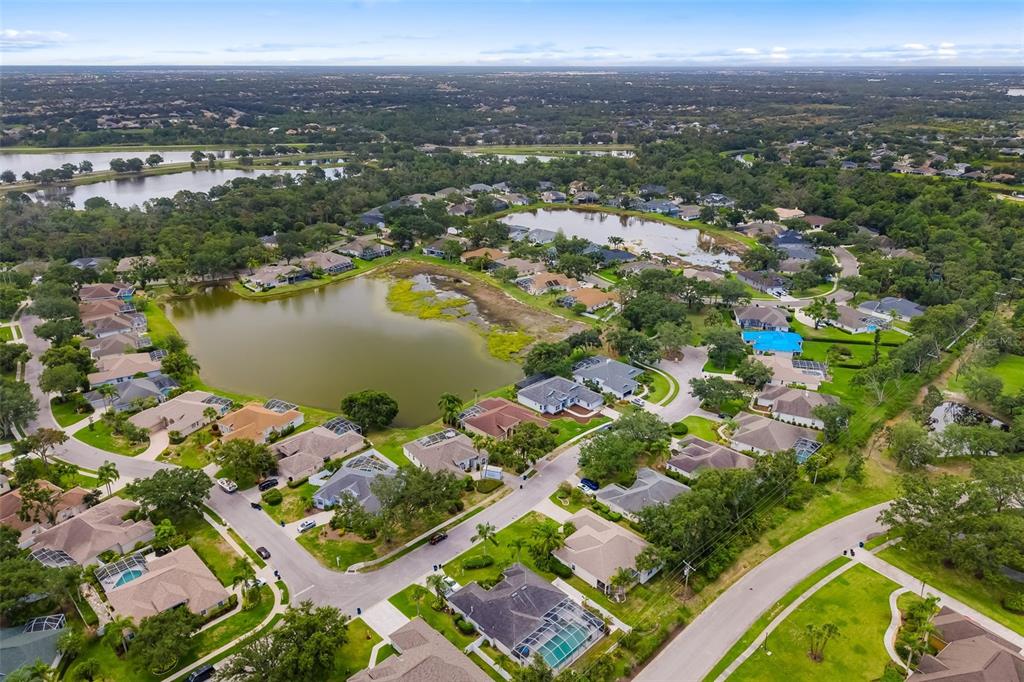 11022 Pine Lilly Place Lakewood Ranch, FL 34202 - Photo 16 of 61 an aerial view of residential houses with outdoor space