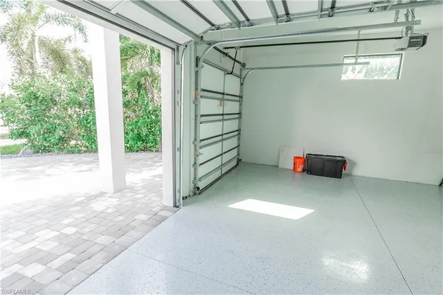 a brick building with a yard