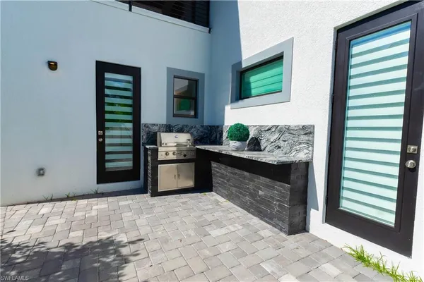 a view of an outdoor space and a yard