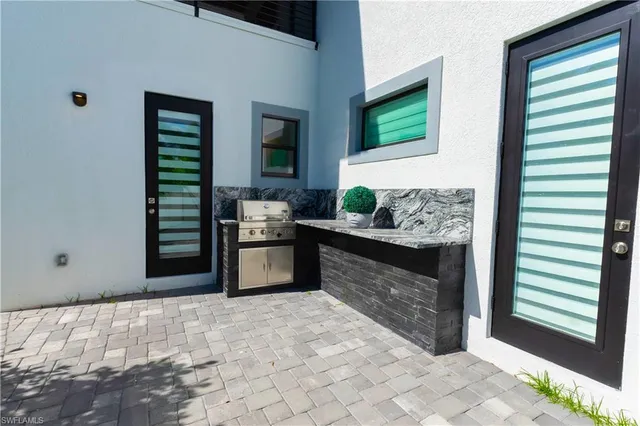 a view of an outdoor space and a yard