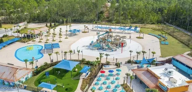 a picture of city view with outdoor seating