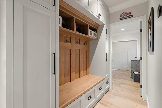 a bathroom with a sink vanity granite and a mirror