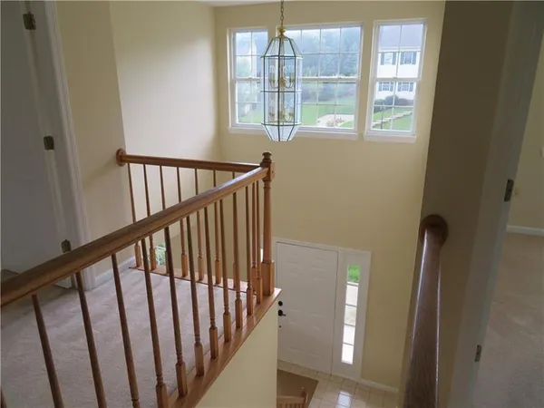 a view of entryway with a window