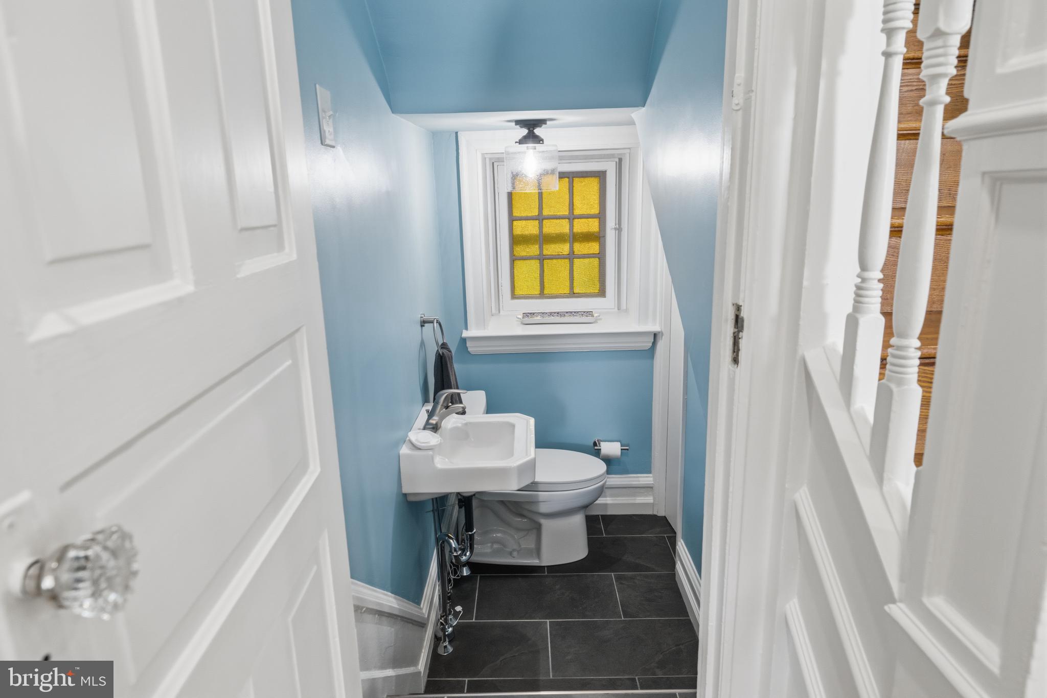 245 Mather Road Jenkintown, PA 19046 - Photo 28 of 71 powder room under staircase