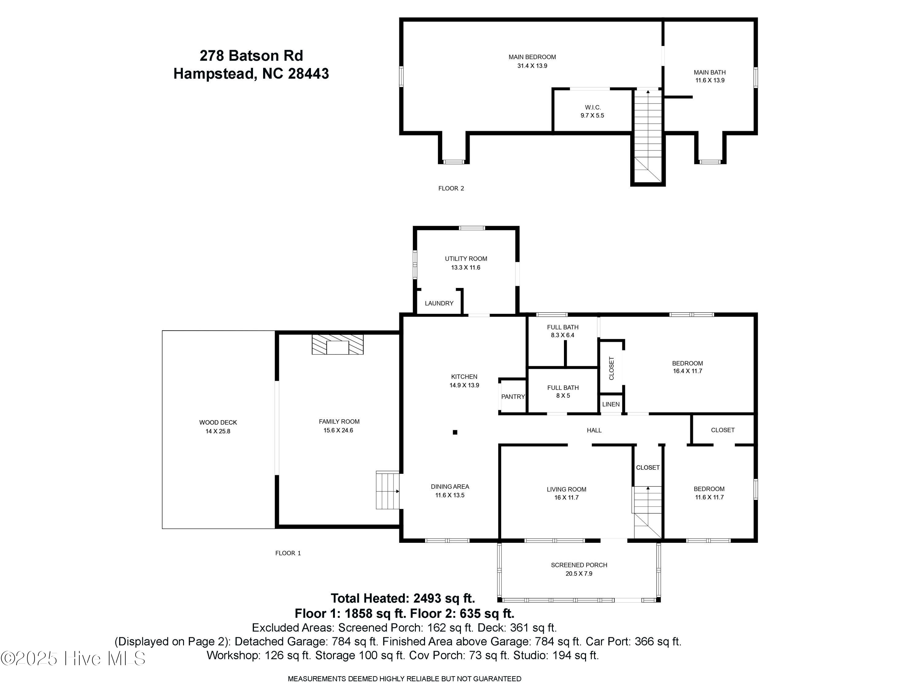 278 Batson Road Hampstead, NC 28443 - Photo 53 of 54 Floorplan 278 Batson Rd-page 1