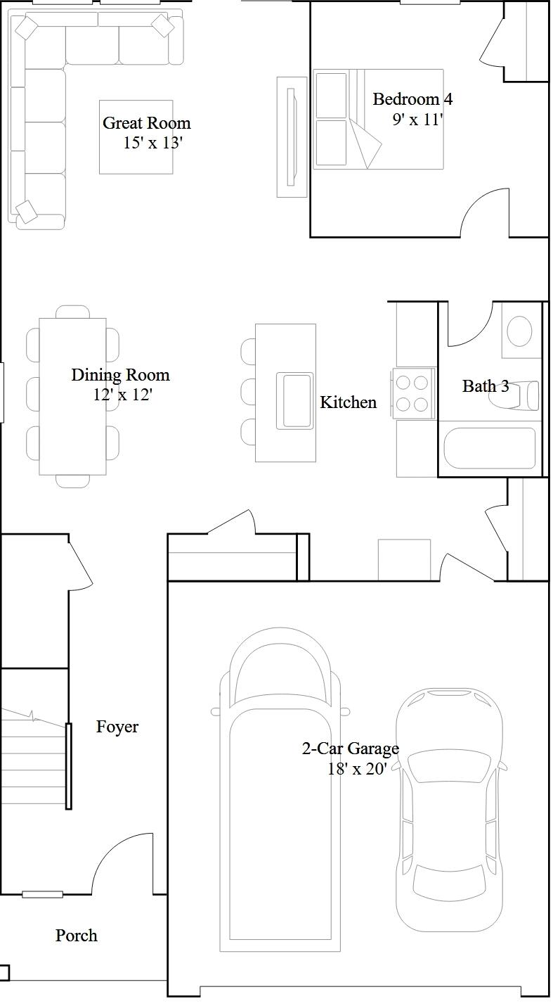 5159 Skyline Way Northeast Cleveland, TN 37312 - Photo 10 of 10 floor plan