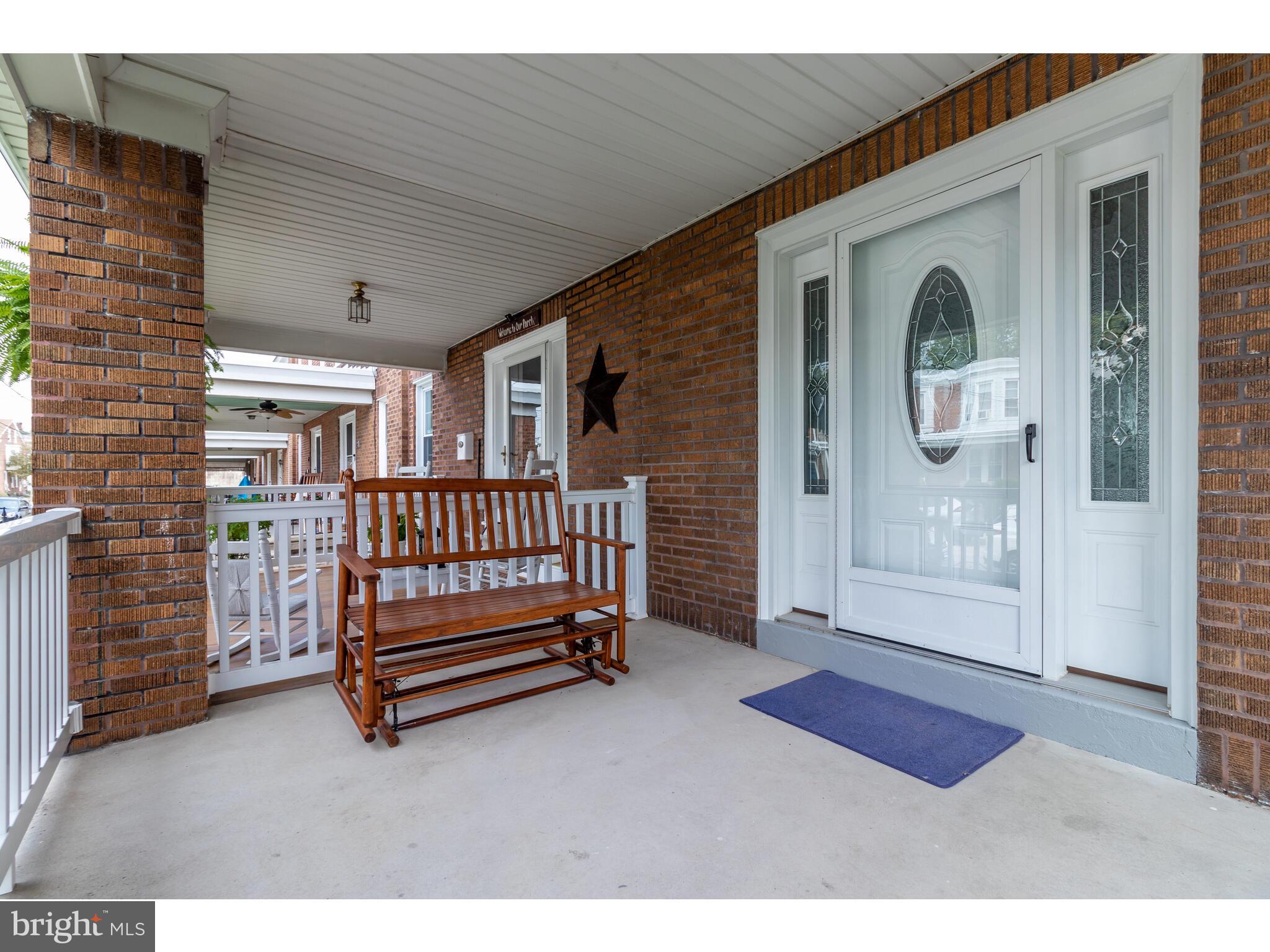 Welcoming front porch