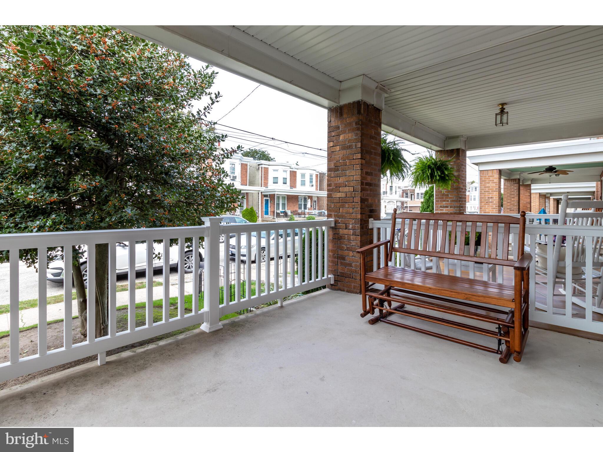 Front porch to street view