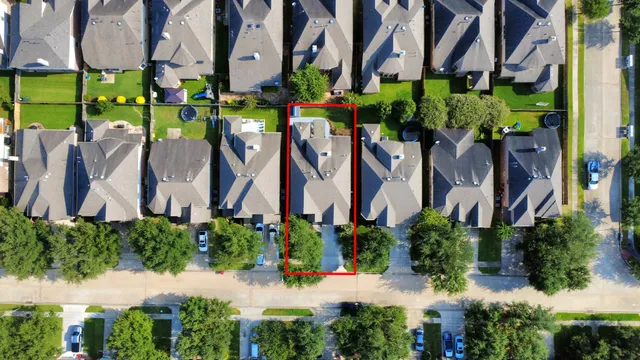 a view of building and yard