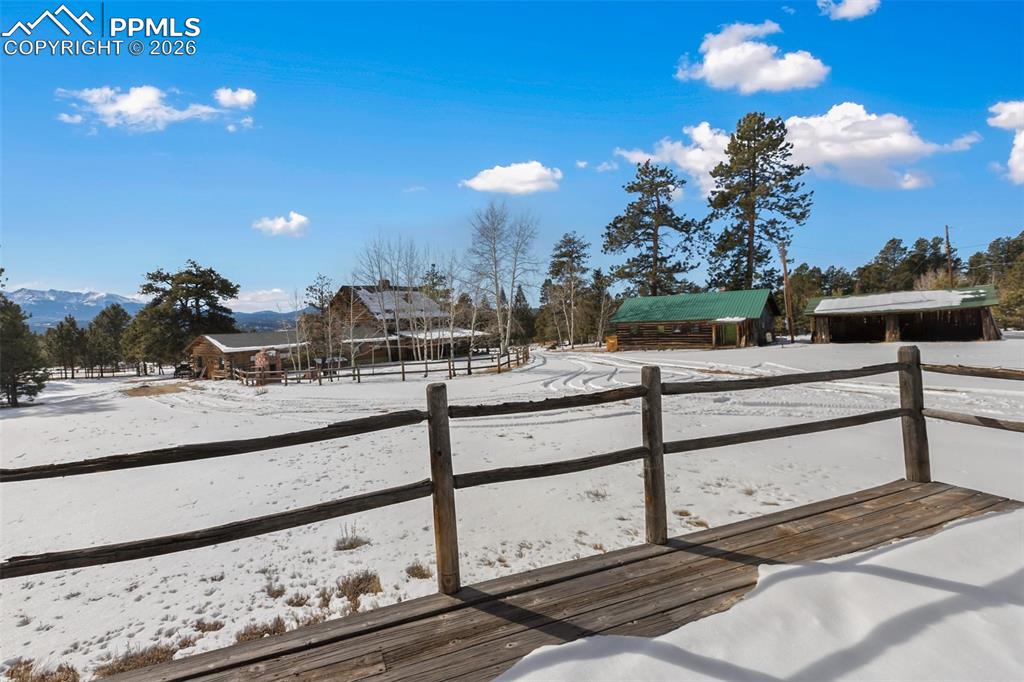2300 Rampart Range Road Woodland Park, CO 80863 - Photo 34 of 45 a view of a terrace