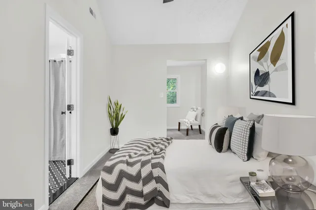 a bathroom with a sink vanity and a mirror
