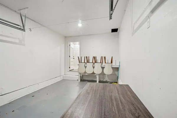 a view of wooden floor in a bathroom