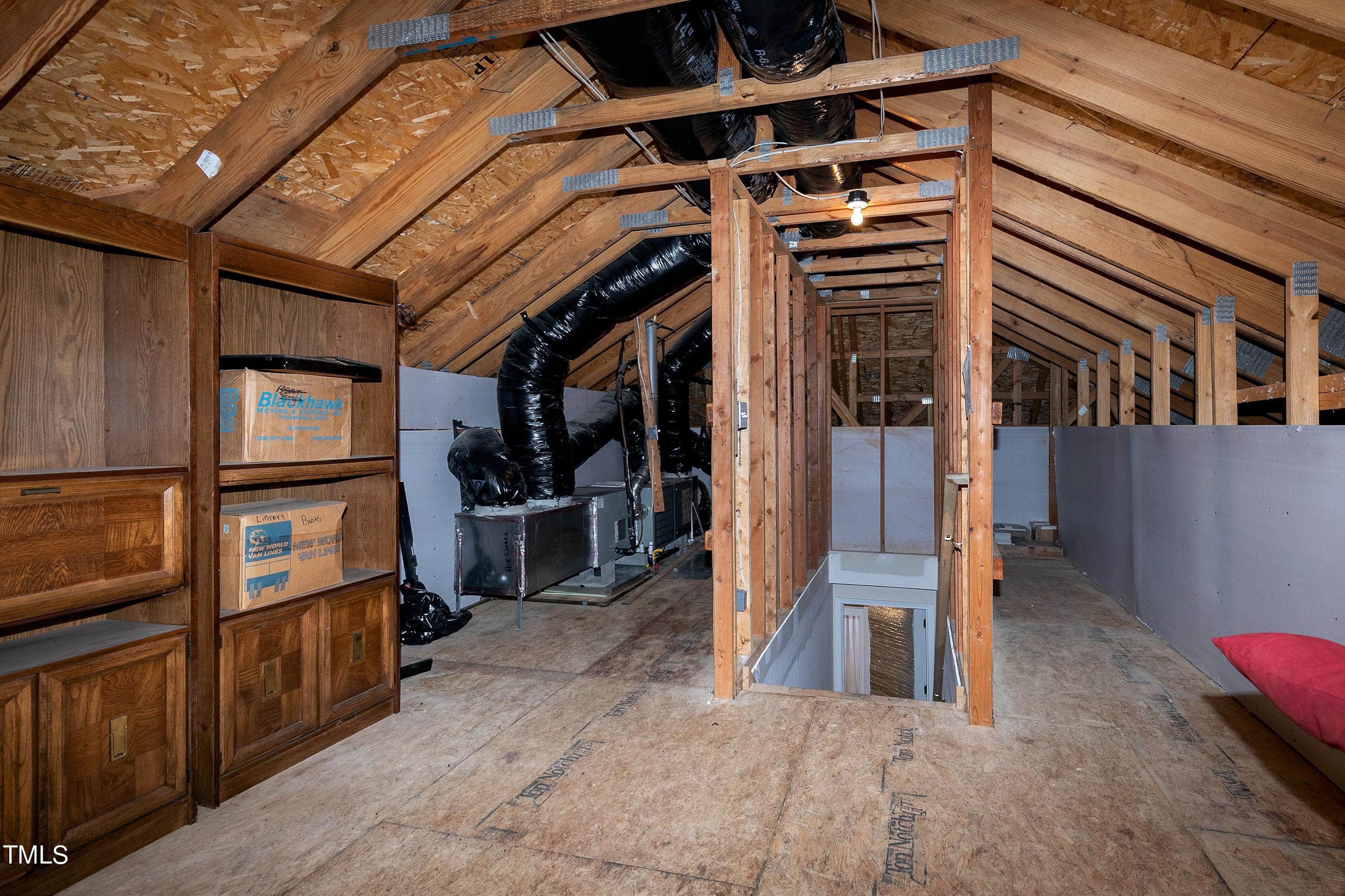 4729 Fielding Drive Raleigh, NC 27606 - Photo 38 of 50 3rd Floor unfinished walk-up- 400+ sqft of storage