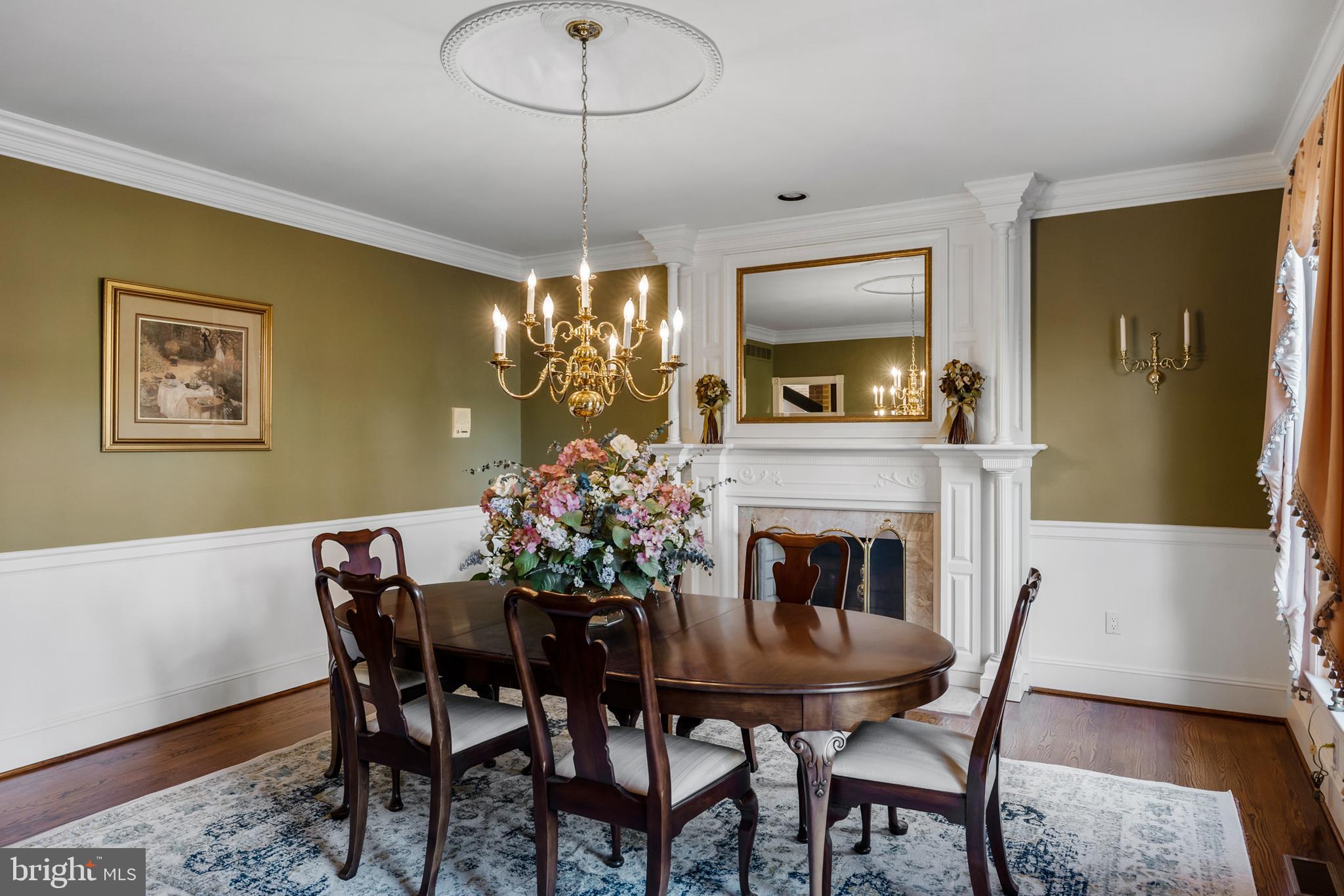 2 Leatherleaf Court Medford, NJ 08055 - Photo 9 of 51 Formal Dining Room with Fireplace