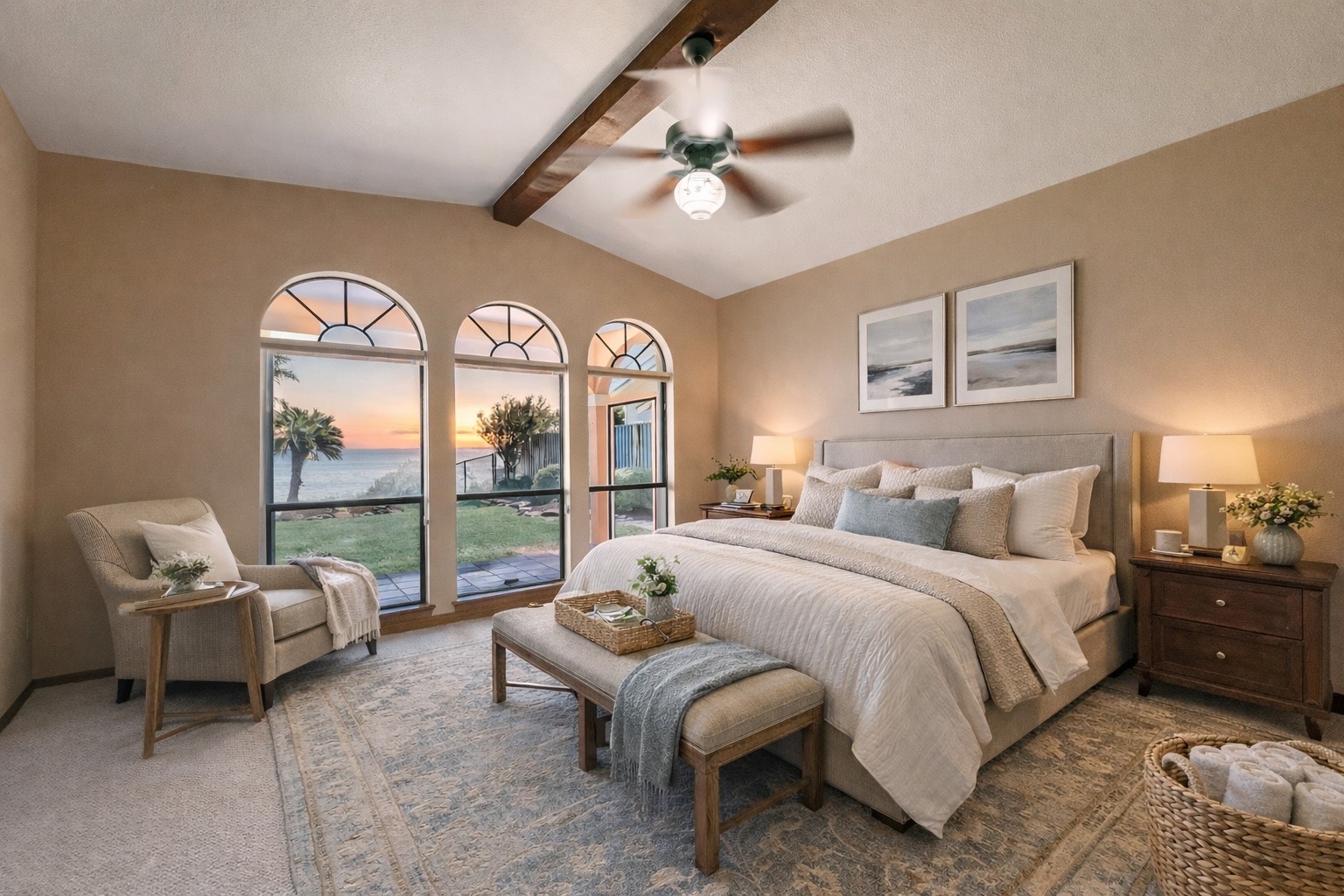 111 Bayridge Road La Porte, TX 77571 - Photo 19 of 50 Bedroom with views, First Floor
(virtually staged)