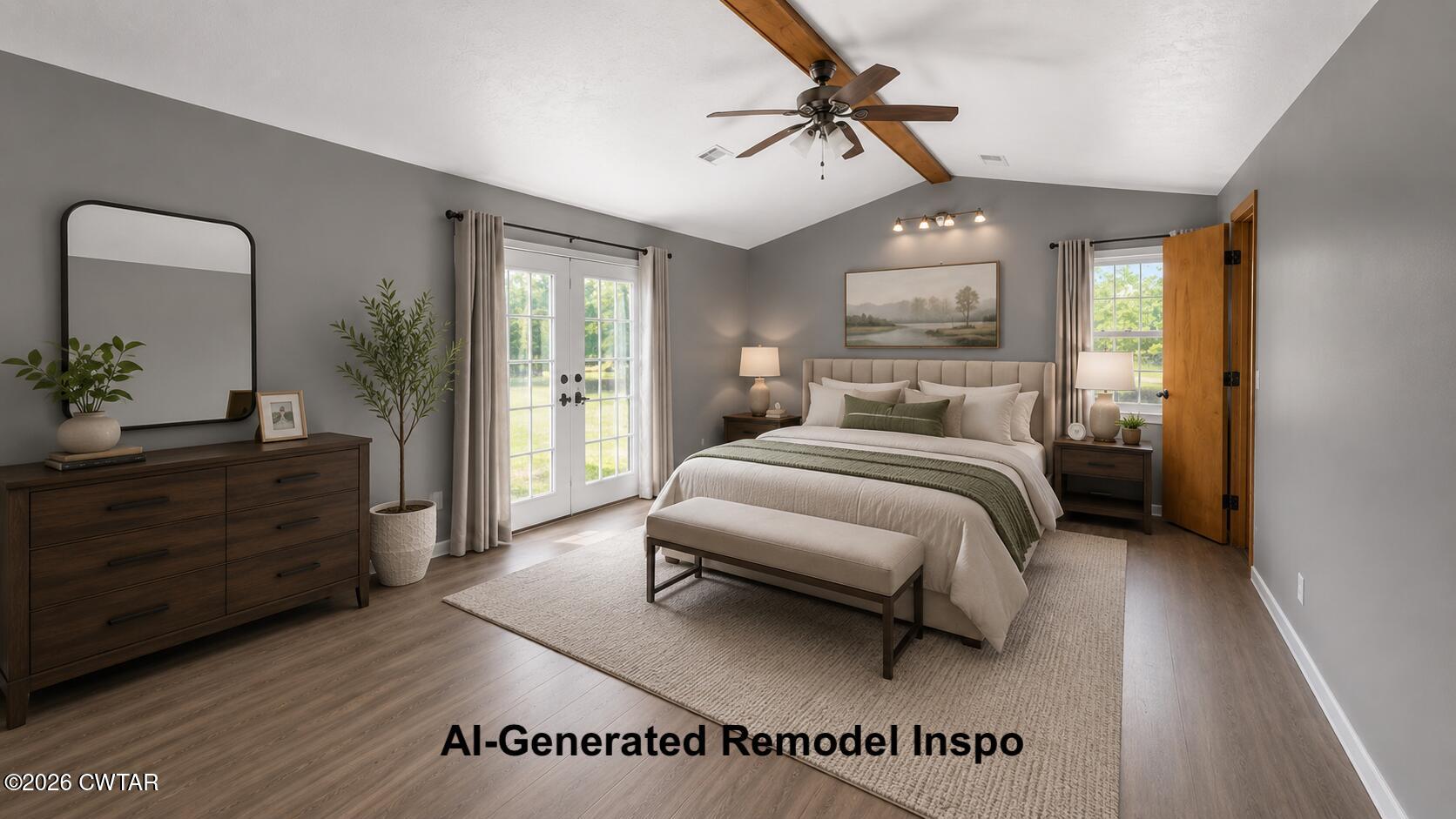 1818 Mason Hall Trimble Road Kenton, TN 38233 - Photo 36 of 56 a bedroom with a large bed and a window