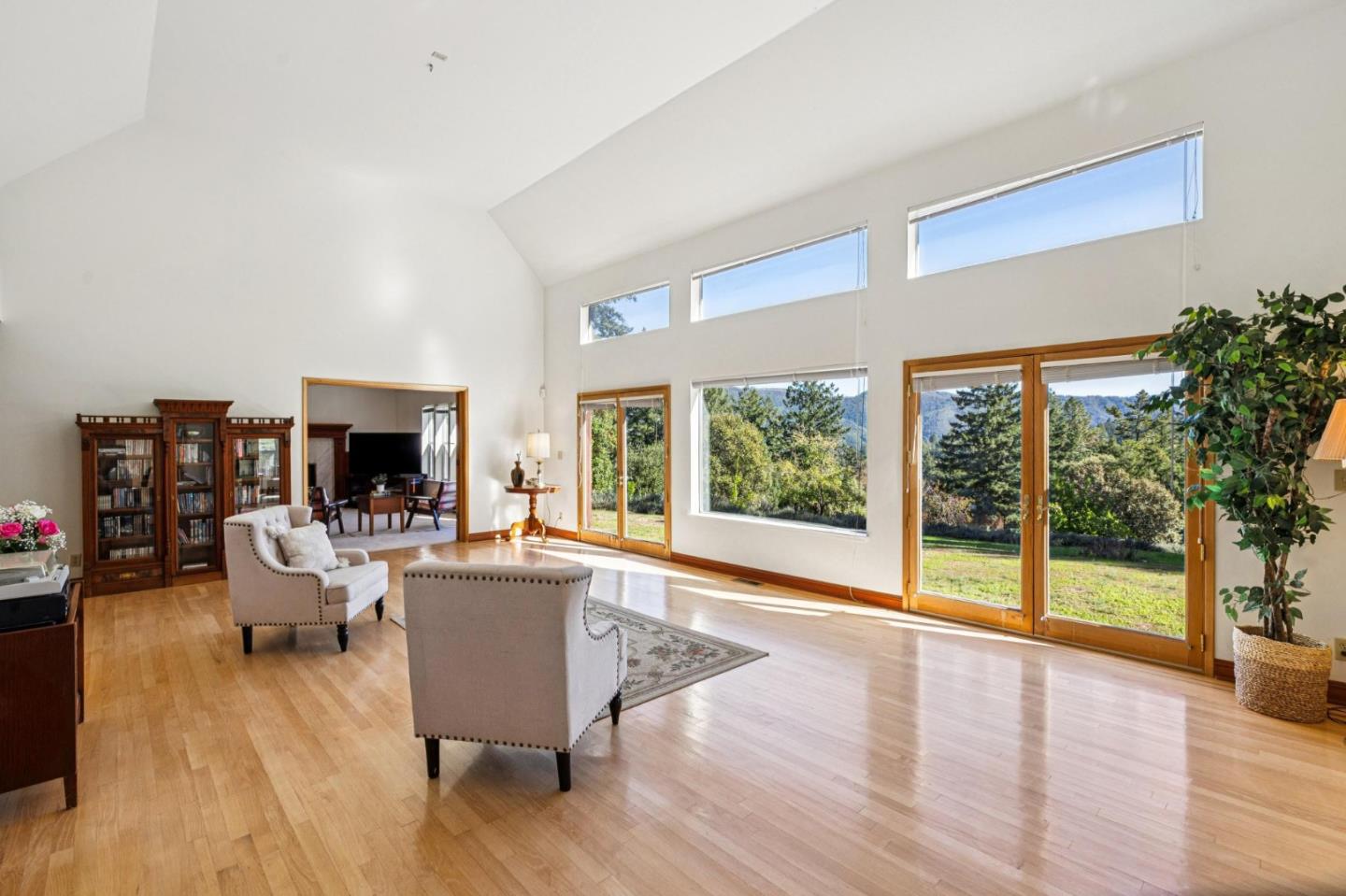 24595 Skyland Road Los Gatos, CA 95033 - Photo 20 of 68 a living room with furniture and a large window