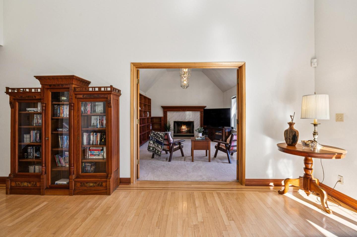 24595 Skyland Road Los Gatos, CA 95033 - Photo 23 of 68 a view of a livingroom with furniture and wooden floor