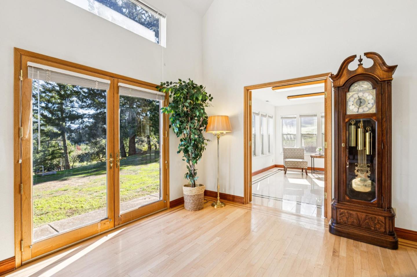 24595 Skyland Road Los Gatos, CA 95033 - Photo 28 of 68 a view of an entryway with wooden floor and door