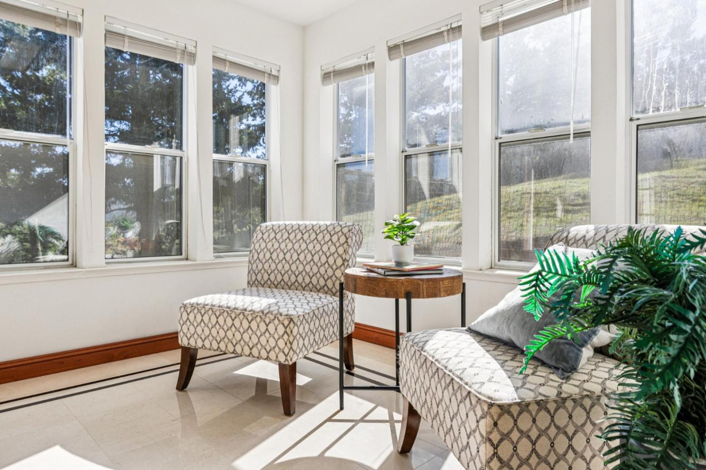 24595 Skyland Road Los Gatos, CA 95033 - Photo 31 of 68 a living room with furniture and a potted plant