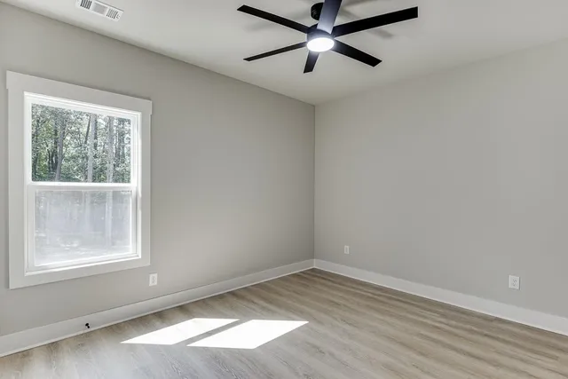 wooden floor in an empty room