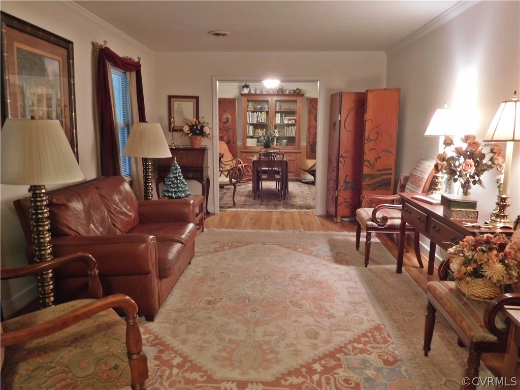 1904 Fairoaks Road Powhatan, VA 23139 - Photo 2 of 16 View of living room with dining room in background