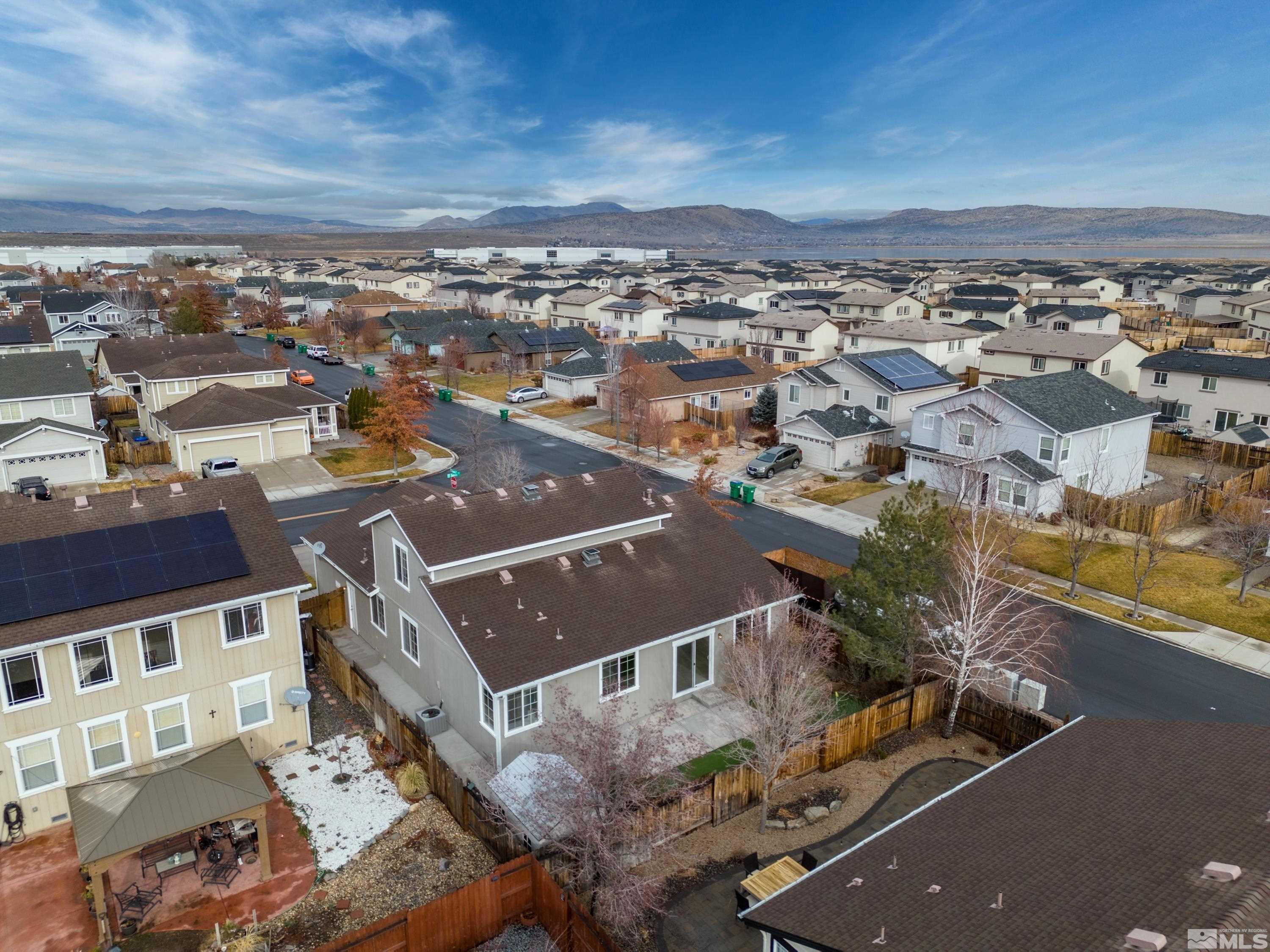8900 Sorcha Street Reno, NV 89506 - Photo 37 of 39 an aerial view of residential houses with city view