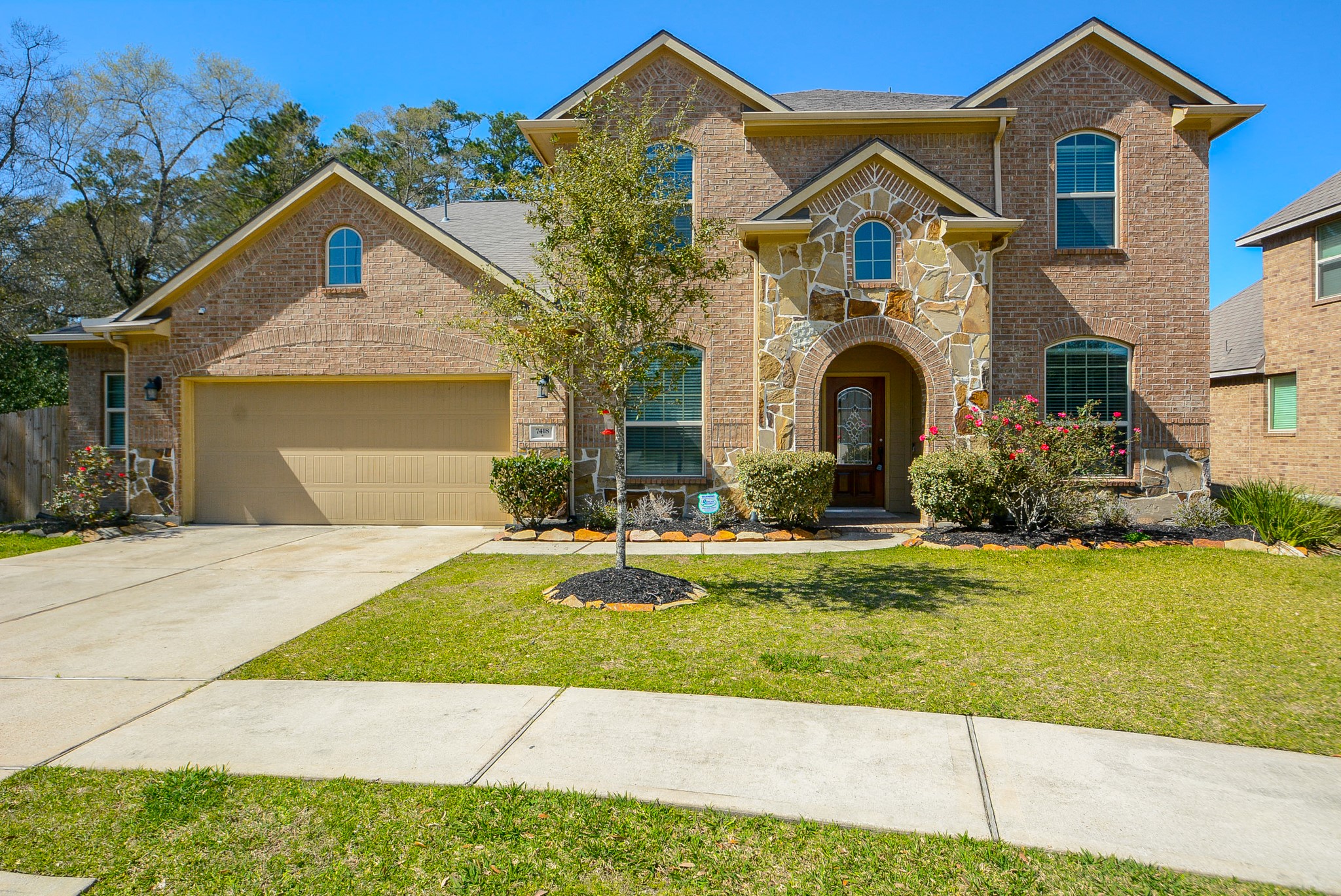 7418 Wilson Reach Lane Spring, TX 77389 - Photo 1 of 32 Beautiful two-story house in a Cul-de-sac lot with a garage for two.