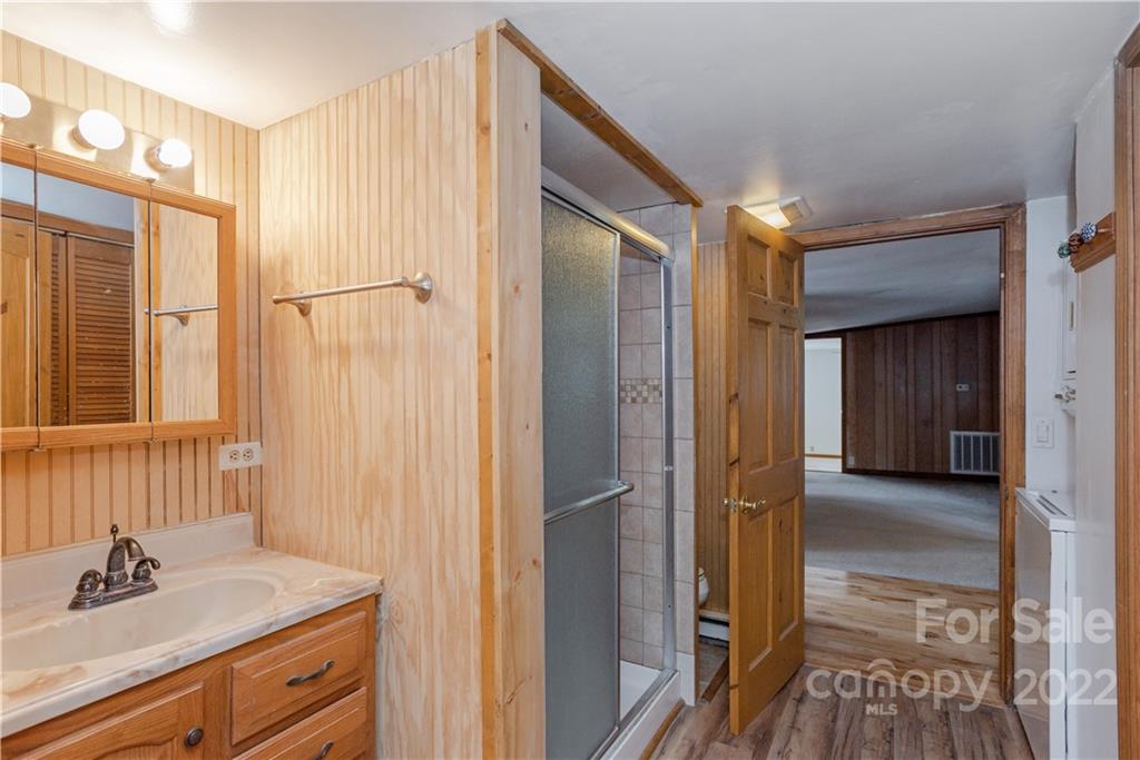 242 Colony Road Hendersonville, NC 28792 - Photo 10 of 14 a en suite bathroom with a sink and a mirror