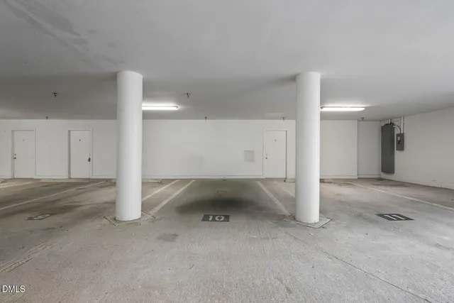 a view of a car garage