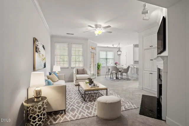 a front view of a multi story residential apartment building