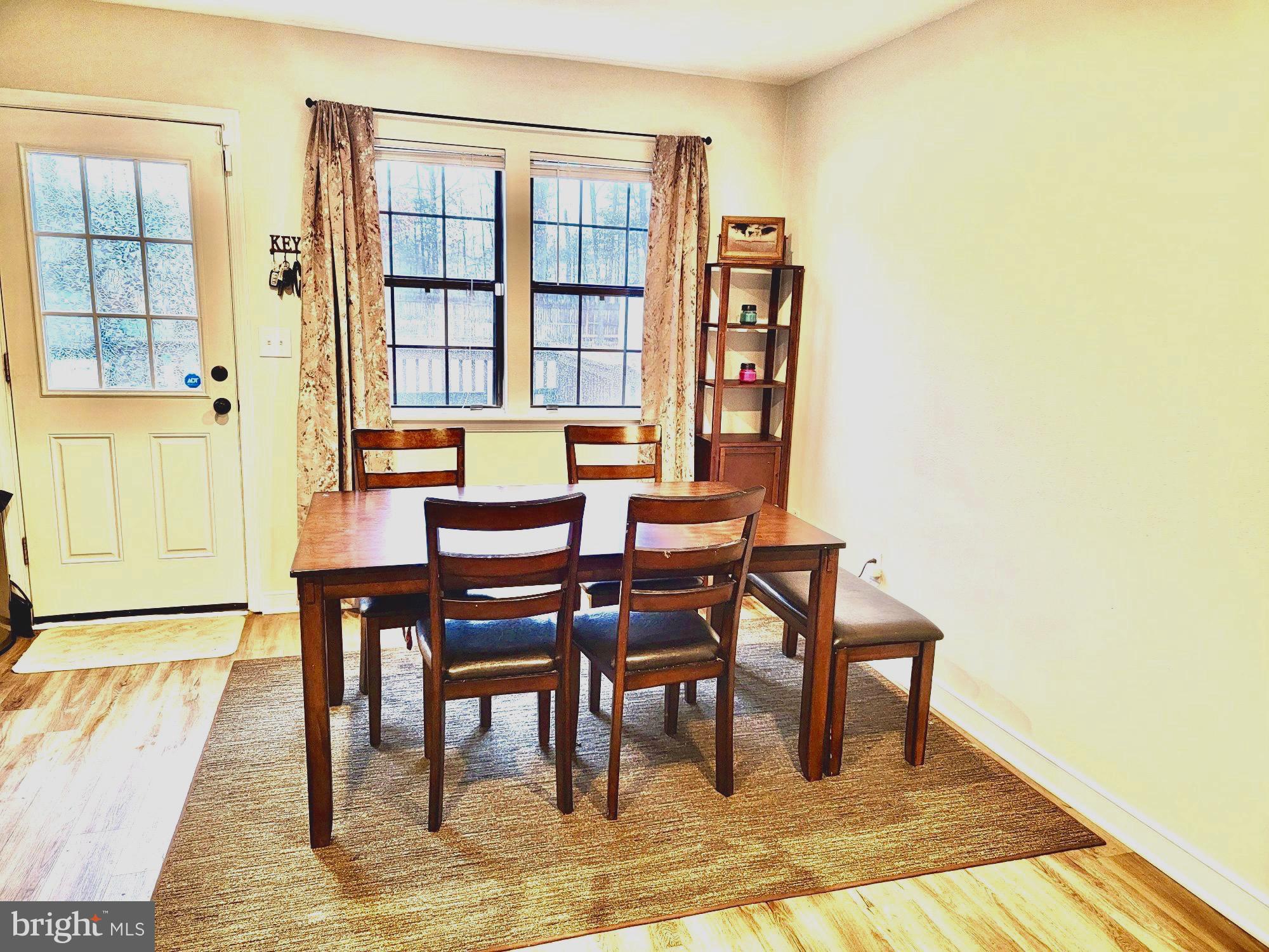 163 Choptank Road Stafford, VA 22556 - Photo 7 of 30 Eat -in-kitchen w/Wood flooring & Custom paint