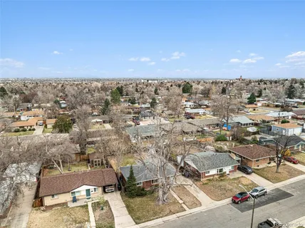 an aerial view of a city