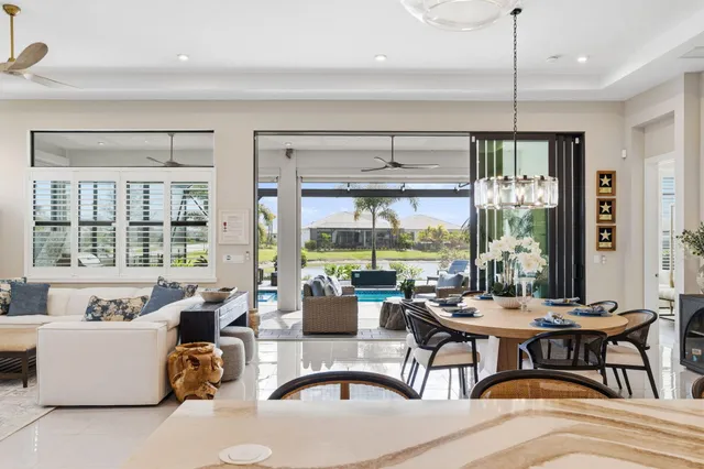 a room with furniture and windows