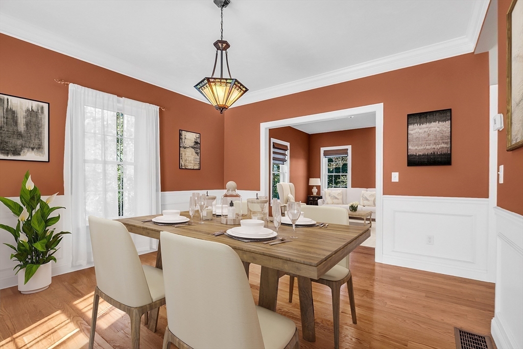 17 Runaway Brook Road Lancaster, MA 01523 - Photo 12 of 42 a view of a dining room with furniture window and wooden floor