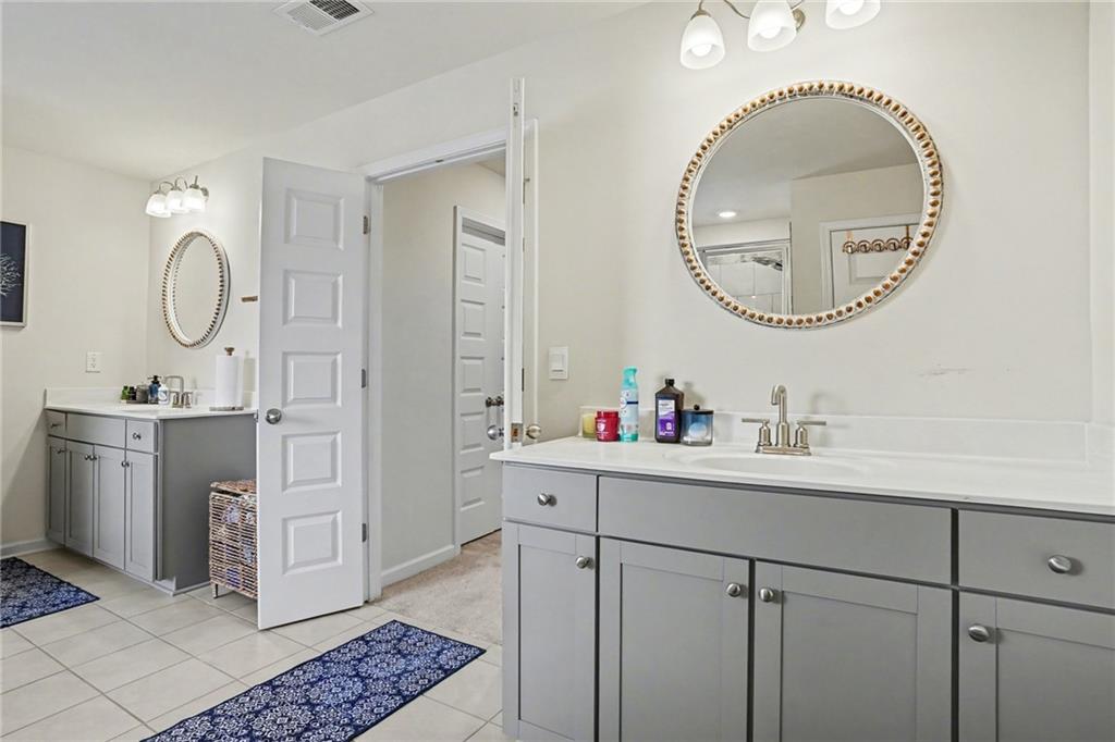 110 Canal Street Hampton, GA 30228 - Photo 31 of 41 a bathroom with a sink and a mirror