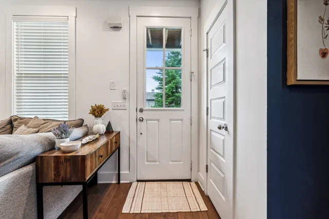 a room with furniture and window