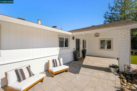 a outdoor space with furniture