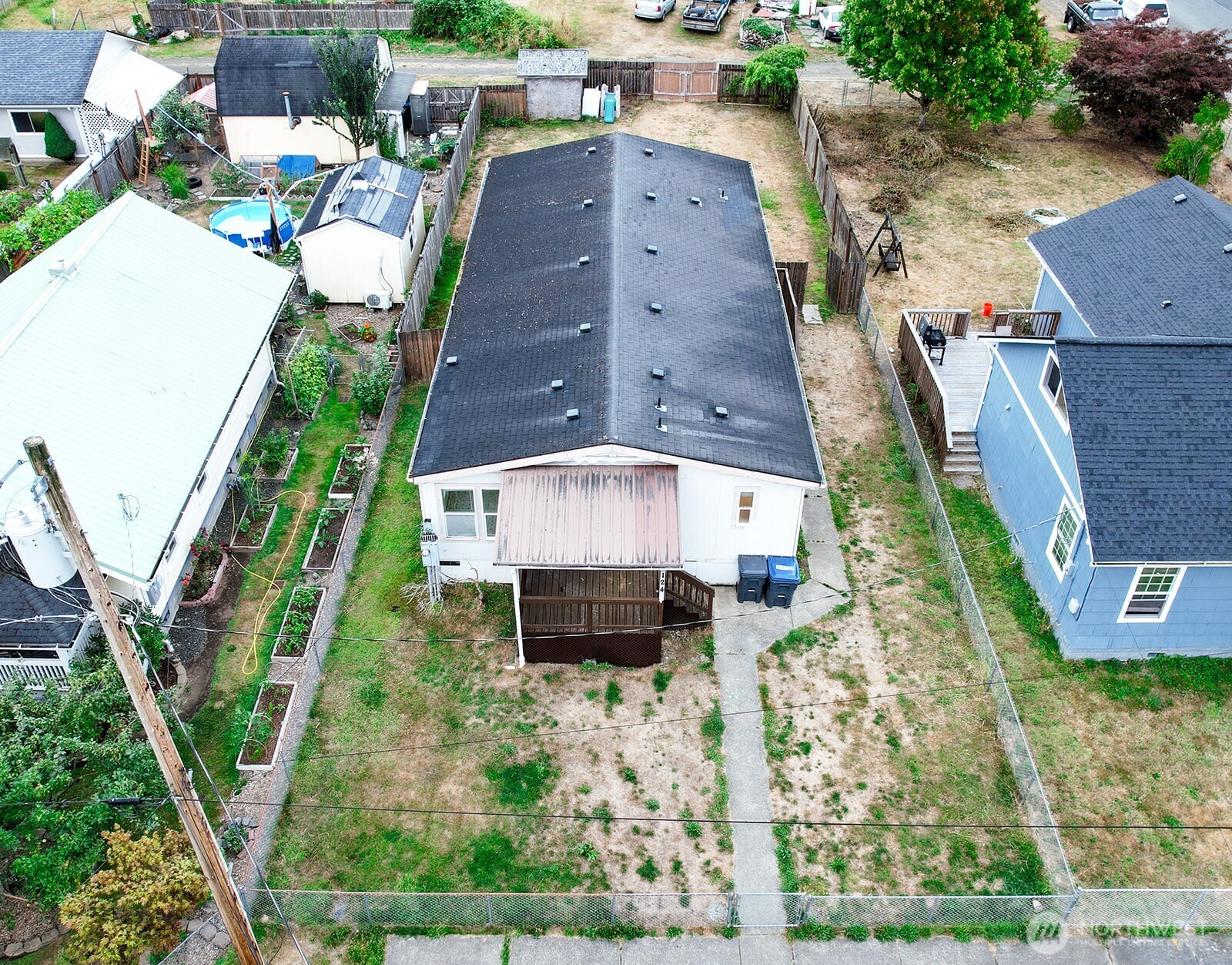 124 South 6th Street McCleary, WA 98557 - Photo 28 of 33 an aerial view of a house with a yard