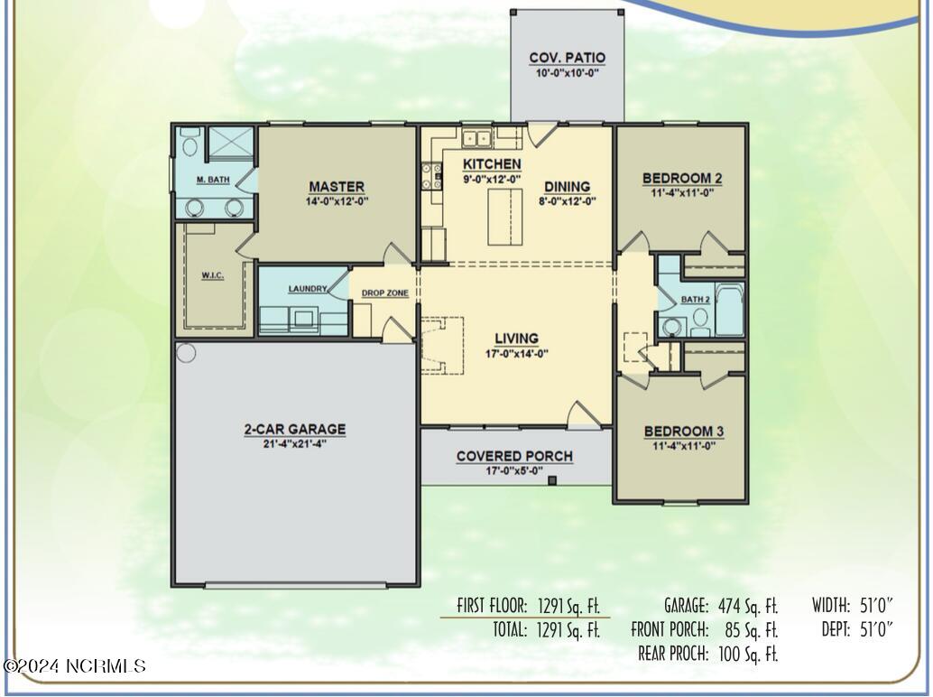 927 Aspen Ridge Court Deep Run, NC 28525 - Photo 16 of 16 floor plans