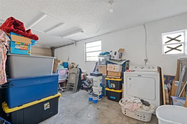 a room with storage and utility