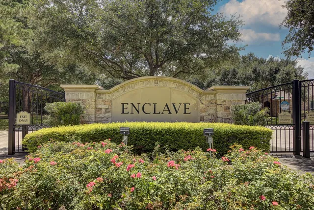 a view of garden with sign board