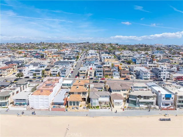 an aerial view of a city