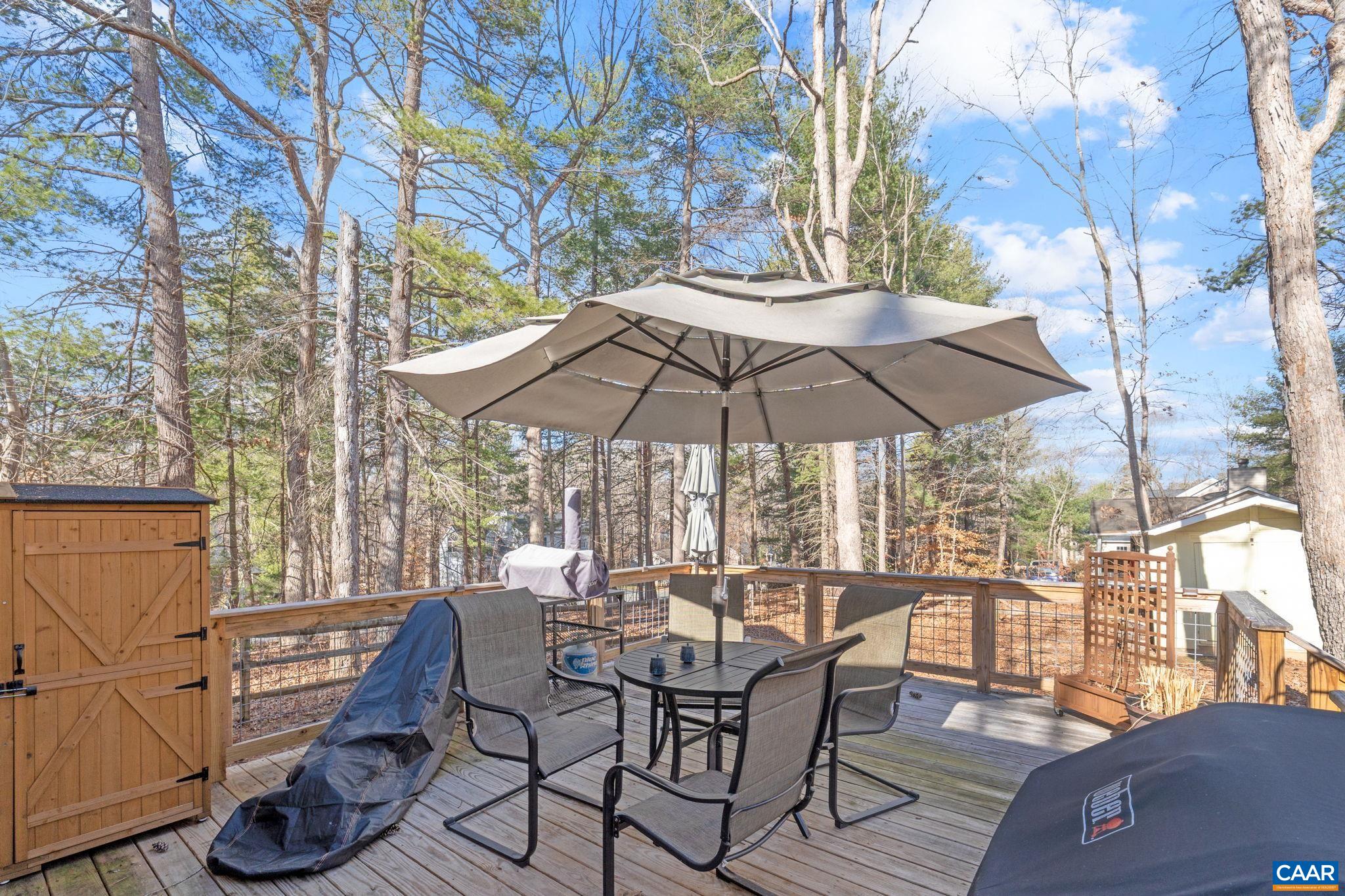 1 Hatchechubee Road Palmyra, VA 22963 - Photo 27 of 48 a view of wooden chairs and table in the patio