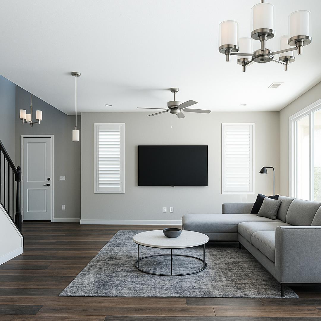 3492 Hampton Way Clovis, CA 93619 - Photo 15 of 58 Kitchen area looking into living room. AI staged