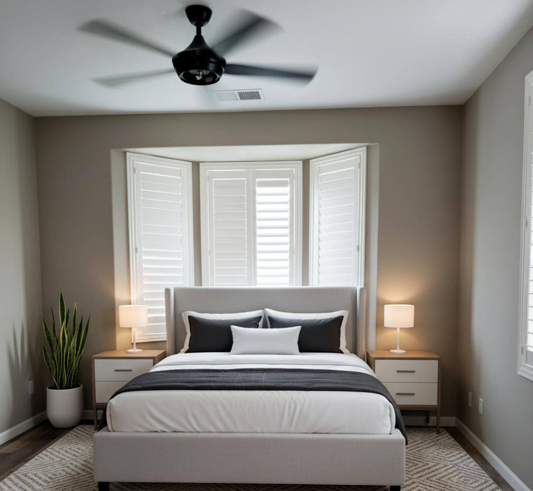 3492 Hampton Way Clovis, CA 93619 - Photo 18 of 58 Down stairs bedroom. AI staged